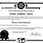 corona rotary charter